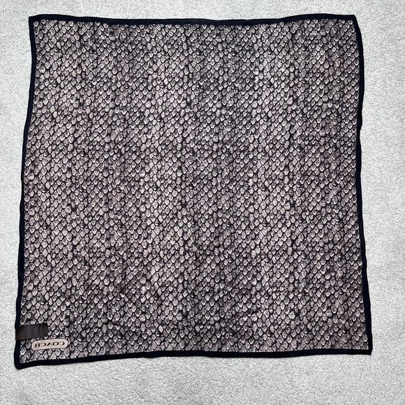 Coach Black and Brown Scarf - Picture 8 of 10